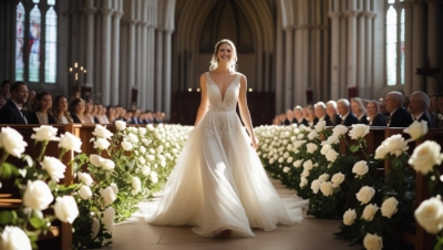 Bride walking down aisle DJ Rock My World