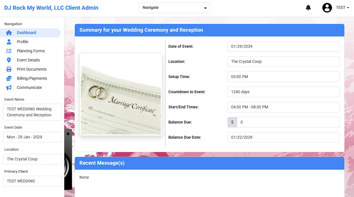 Online Music Planner 1