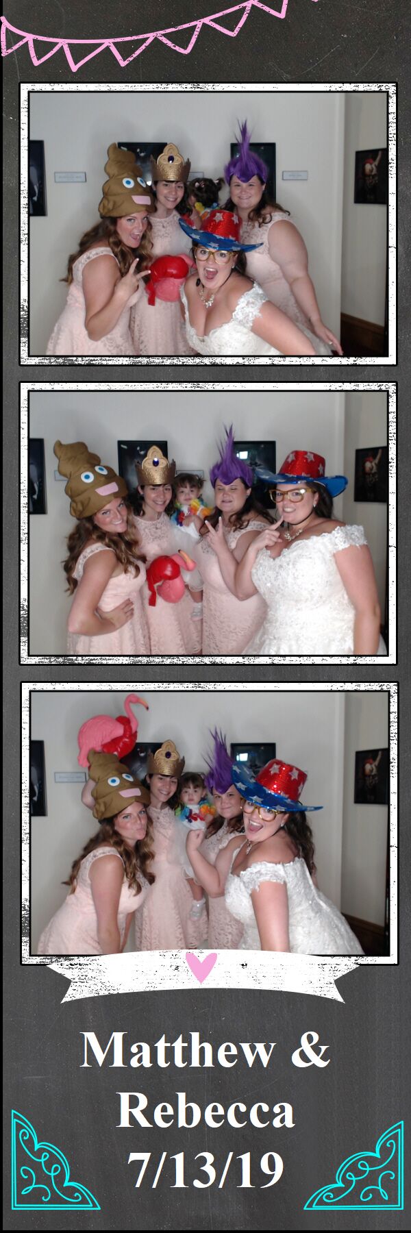 Sample photobooth photo strip from DJ Rock My World